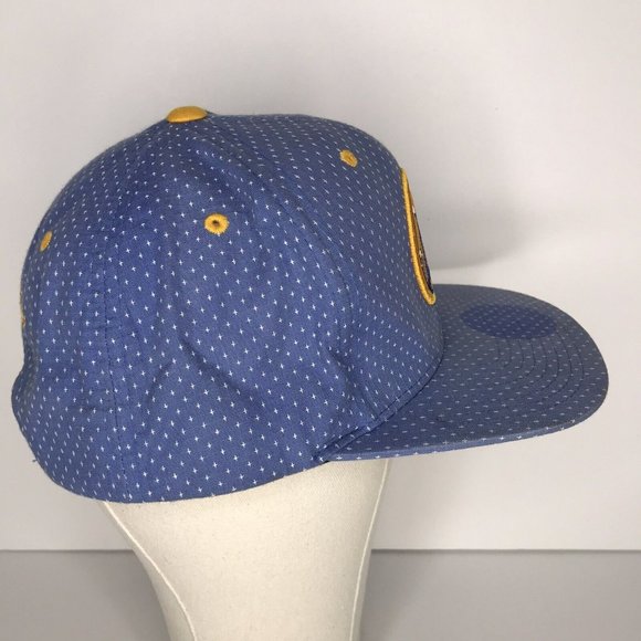 Golden State Warriors Mitchell & Ness Blue Snapback Hat - Picture 4 of 12